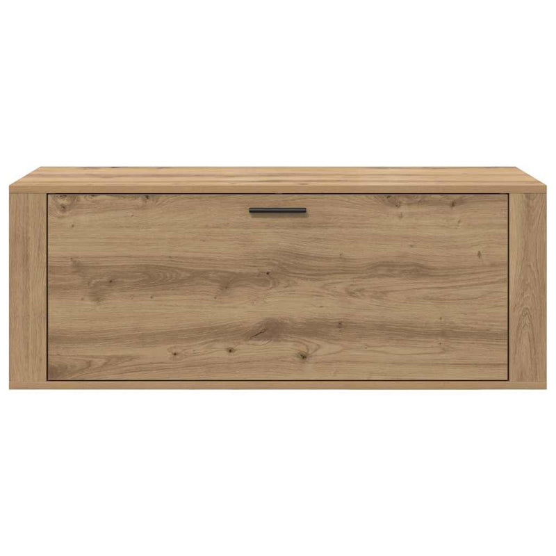 vidaXL Cipőszekrény polcokkal kézműves tölgy 100 x 35 x 38 cm Faanyag