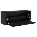 vidaXL Cipőszekrény polcokkal Musta tammi 100 x 35 x 38 cm Faanyag