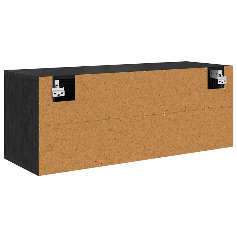 vidaXL Cipőszekrény polcokkal Musta tammi 100 x 35 x 38 cm Faanyag