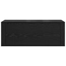 vidaXL Cipőszekrény polcokkal Musta tammi 100 x 35 x 38 cm Faanyag