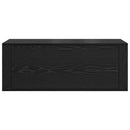 vidaXL Cipőszekrény polcokkal Musta tammi 100 x 35 x 38 cm Faanyag
