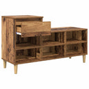 vidaXL Cipőszekrény fiókkal tárolóval Öreg fa 102 x 36 x 60 cm Faanyag