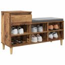 vidaXL Cipőszekrény fiókkal tárolóval Öreg fa 102 x 36 x 60 cm Faanyag