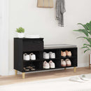 vidaXL Cipőszekrény fiókkal Fekete tölgy 102 x 36 x 60 cm Faanyag