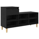 vidaXL Cipőszekrény fiókkal Fekete tölgy 102 x 36 x 60 cm Faanyag