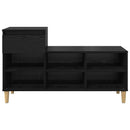 vidaXL Cipőszekrény fiókkal Fekete tölgy 102 x 36 x 60 cm Faanyag