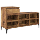 vidaXL Cipőszekrény fiókkal polcokkal Régi fa 102 x 36 x 60 cm Faanyag