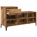 vidaXL Cipőszekrény fiókkal polcokkal Régi fa 102 x 36 x 60 cm Faanyag