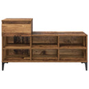 vidaXL Cipőszekrény fiókkal polcokkal Régi fa 102 x 36 x 60 cm Faanyag
