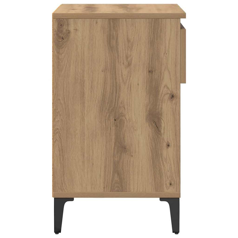 vidaXL Cipőszekrény fiókkal kézműves tölgy 102 x 36 x 60 cm Faanyag