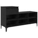 vidaXL Cipőszekrény fiókkal Musta tammi 102 x 36 x 60 cm Faanyag