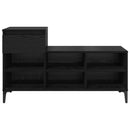 vidaXL Cipőszekrény fiókkal Musta tammi 102 x 36 x 60 cm Faanyag