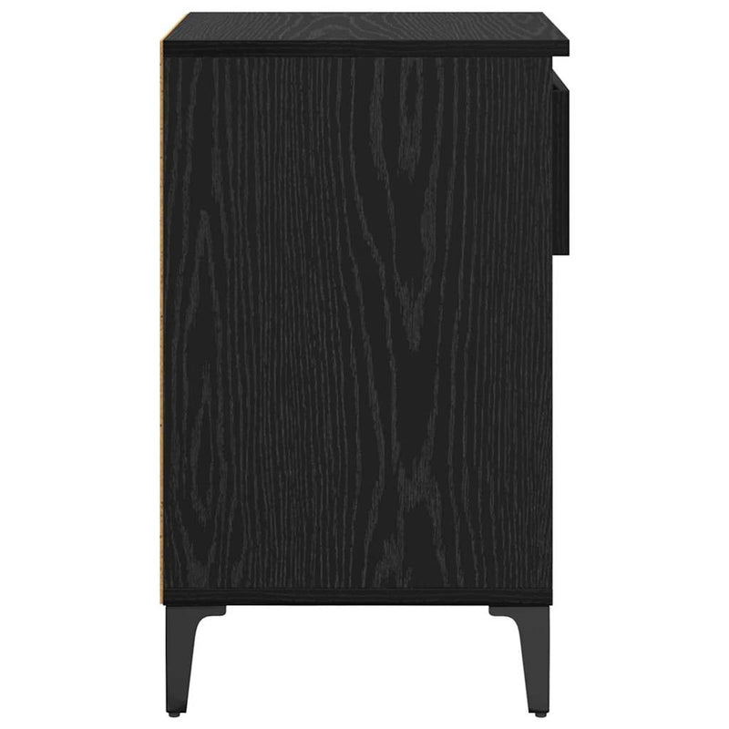 vidaXL Cipőszekrény fiókkal Musta tammi 102 x 36 x 60 cm Faanyag