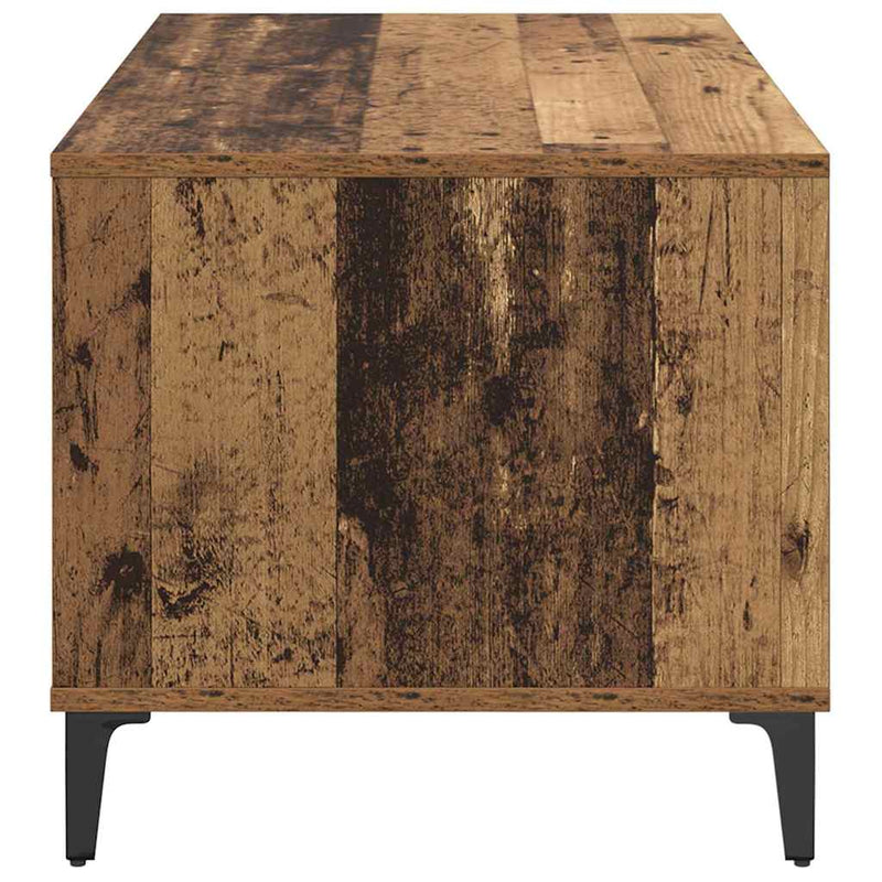 vidaXL Dohányzóasztal with Drawer Régi fa 90 x 49 x 45 cm Faanyag