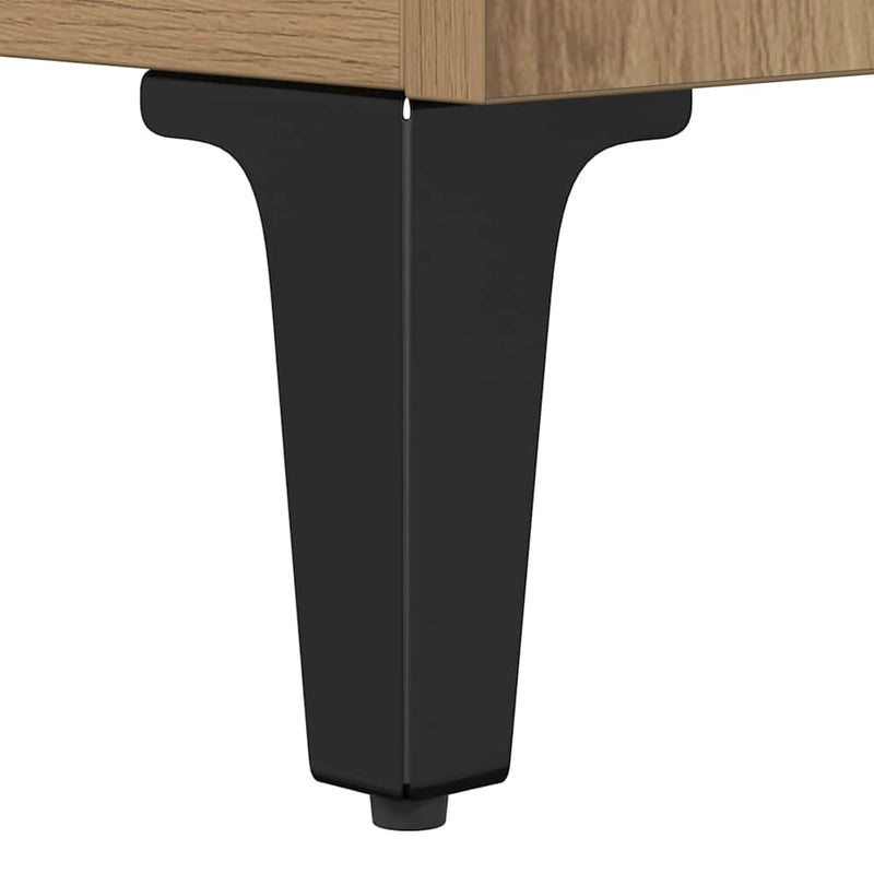 vidaXL Dohányzóasztal kézműves tölgy 90 x 49 x 45 cm Faanyag