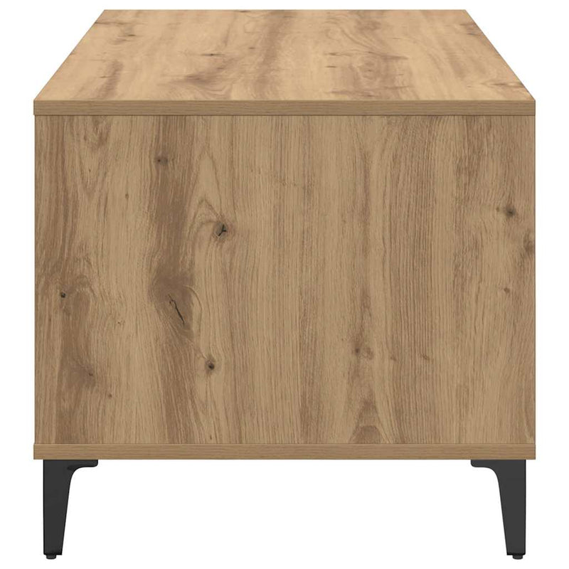 vidaXL Dohányzóasztal kézműves tölgy 90 x 49 x 45 cm Faanyag