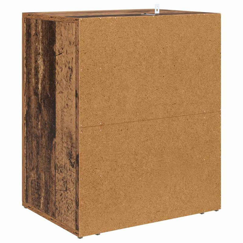 vidaXL Éjjeliszekrény fiókkal Régi fa 50 x 36 x 60 cm Faanyag