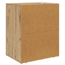 vidaXL Éjjeliszekrény fiókkal kézműves tölgy 50 x 36 x 60 cm Faanyag