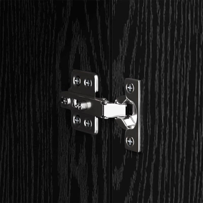 vidaXL Éjjeliszekrény fiókkal Musta tammi 50 x 36 x 60 cm Faanyag