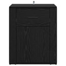 vidaXL Éjjeliszekrény fiókkal Musta tammi 50 x 36 x 60 cm Faanyag