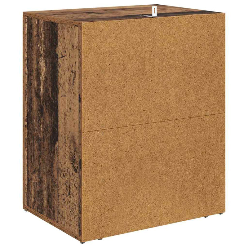 vidaXL Éjjeliszekrény fiókkal Régi fa 50 x 36 x 60 cm Faanyag