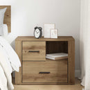 vidaXL Éjjeliszekrény fiókkal kézműves tölgy 60 x 36 x 45 cm Faanyag