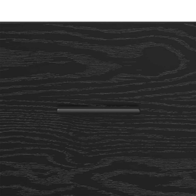 vidaXL Éjjeliszekrény fiókkal Musta tammi 60 x 36 x 45 cm Faanyag