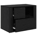 vidaXL Éjjeliszekrény fiókkal Musta tammi 60 x 36 x 45 cm Faanyag