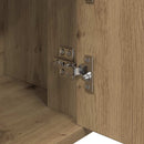 vidaXL Széf kézműves tölgy 80 x 30 x 60 cm Faanyag