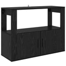 vidaXL Széf Musta tammi 80 x 30 x 60 cm Faanyag