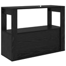 vidaXL Széf Musta tammi 80 x 30 x 60 cm Faanyag