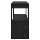 vidaXL Széf Musta tammi 80 x 30 x 60 cm Faanyag