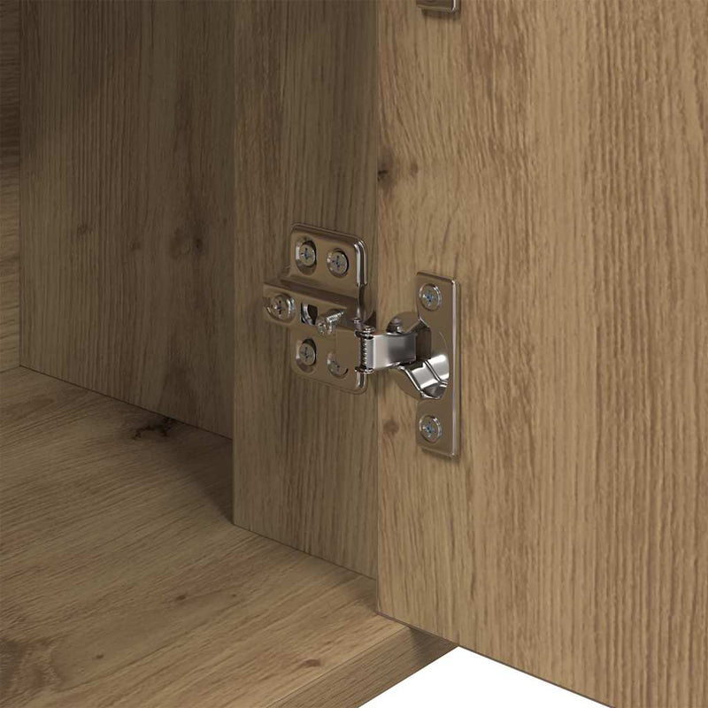 vidaXL Széf kézműves tölgy 30 x 80 x 90 cm Faanyag