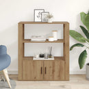 vidaXL Széf kézműves tölgy 30 x 80 x 90 cm Faanyag