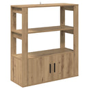 vidaXL Széf kézműves tölgy 30 x 80 x 90 cm Faanyag