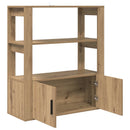 vidaXL Széf kézműves tölgy 30 x 80 x 90 cm Faanyag