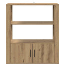 vidaXL Széf kézműves tölgy 30 x 80 x 90 cm Faanyag