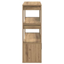 vidaXL Széf kézműves tölgy 30 x 80 x 90 cm Faanyag