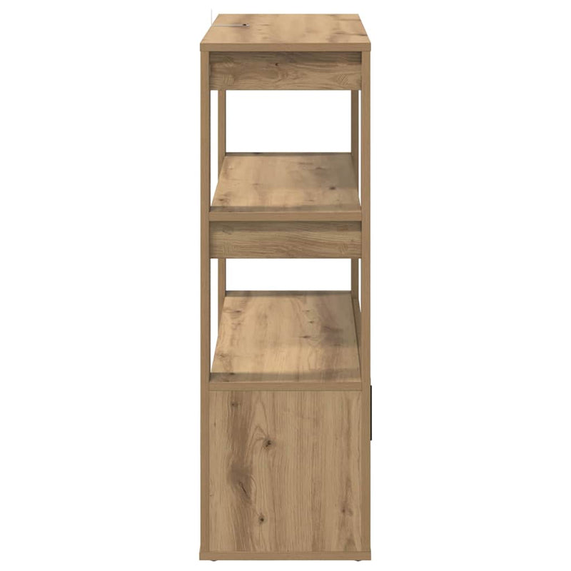 vidaXL Széf kézműves tölgy 30 x 80 x 90 cm Faanyag