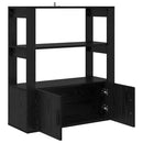 vidaXL Széf Musta tammi 30 x 80 x 90 cm Faanyag