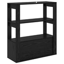 vidaXL Széf Musta tammi 30 x 80 x 90 cm Faanyag