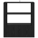 vidaXL Széf Musta tammi 30 x 80 x 90 cm Faanyag