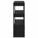 vidaXL Széf Musta tammi 30 x 80 x 90 cm Faanyag