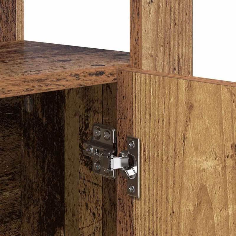 vidaXL Széf Régi fa 30 x 80 x 119.5 cm Faanyag