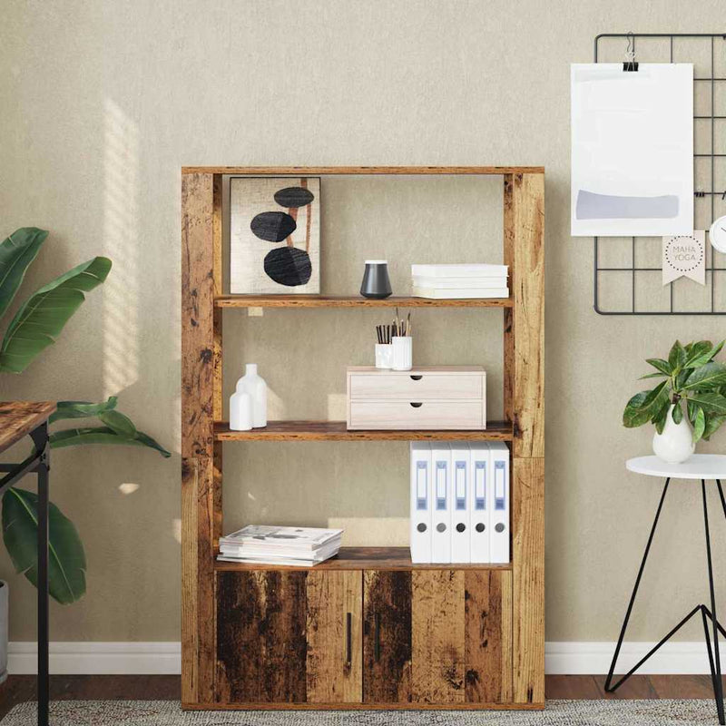 vidaXL Széf Régi fa 30 x 80 x 119.5 cm Faanyag