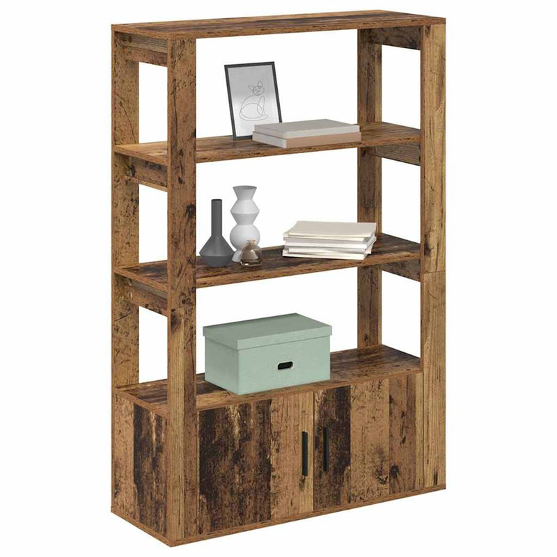 vidaXL Széf Régi fa 30 x 80 x 119.5 cm Faanyag