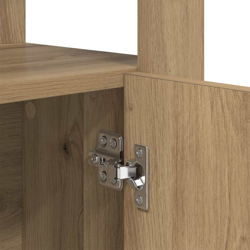 vidaXL Széf kézműves tölgy 30 x 80 x 119.5 cm Faanyag