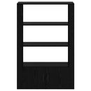 vidaXL Széf Musta tammi 30 x 80 x 119.5 cm Faanyag