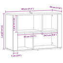 vidaXL Széf Öreg fa 80 x 30 x 53 cm Faanyag