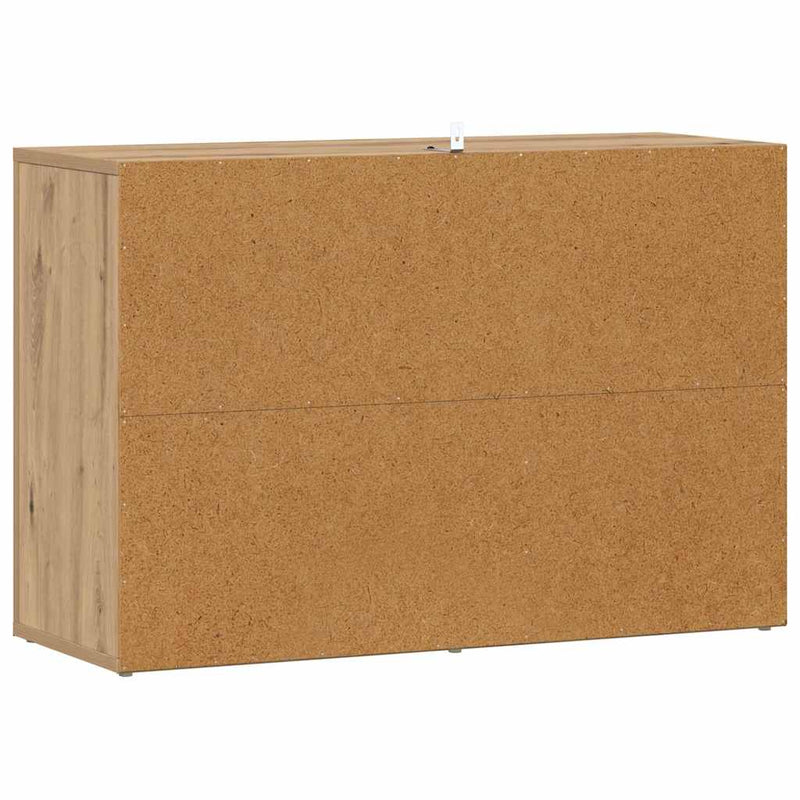 vidaXL Széf Artisan tölgy 80 x 30 x 53 cm Faanyag